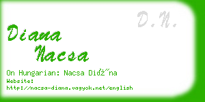 diana nacsa business card